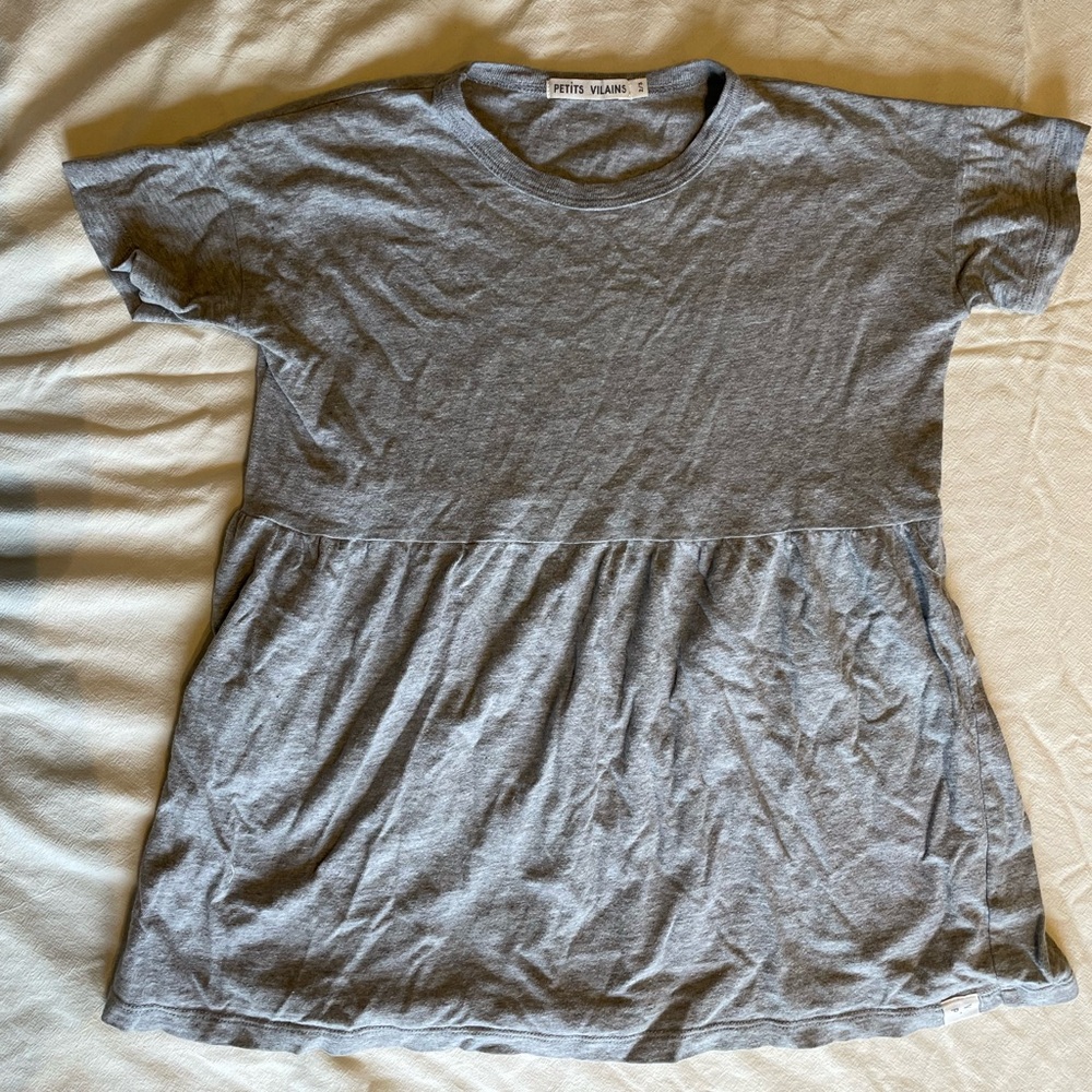 Gray Petit Villains T-Shirt Dress size 2/3 T